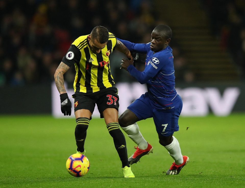  N'Golo Kante put in a typically industrious performance