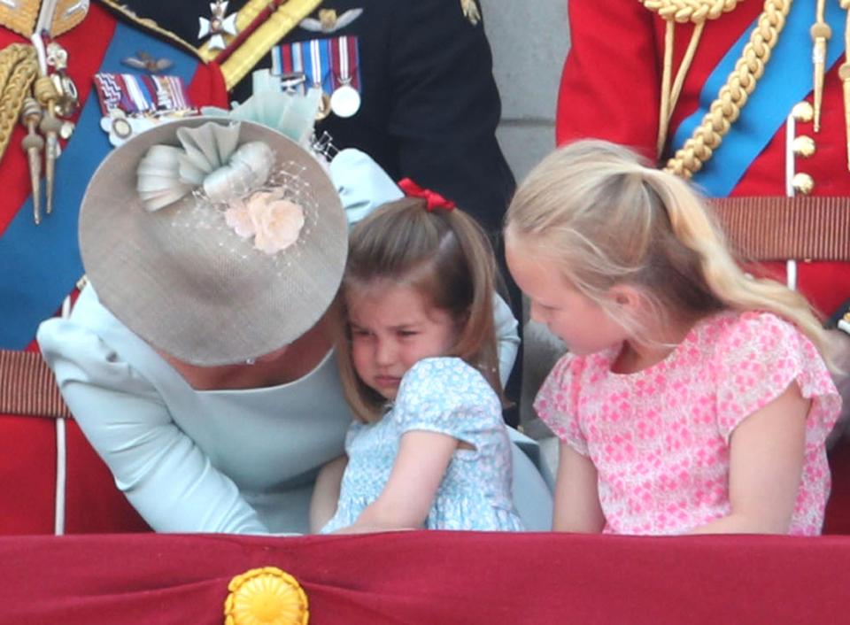  Kate  Middleton and Prince William's middle child seemed to be having a tantrum at this year's Trooping the Colour