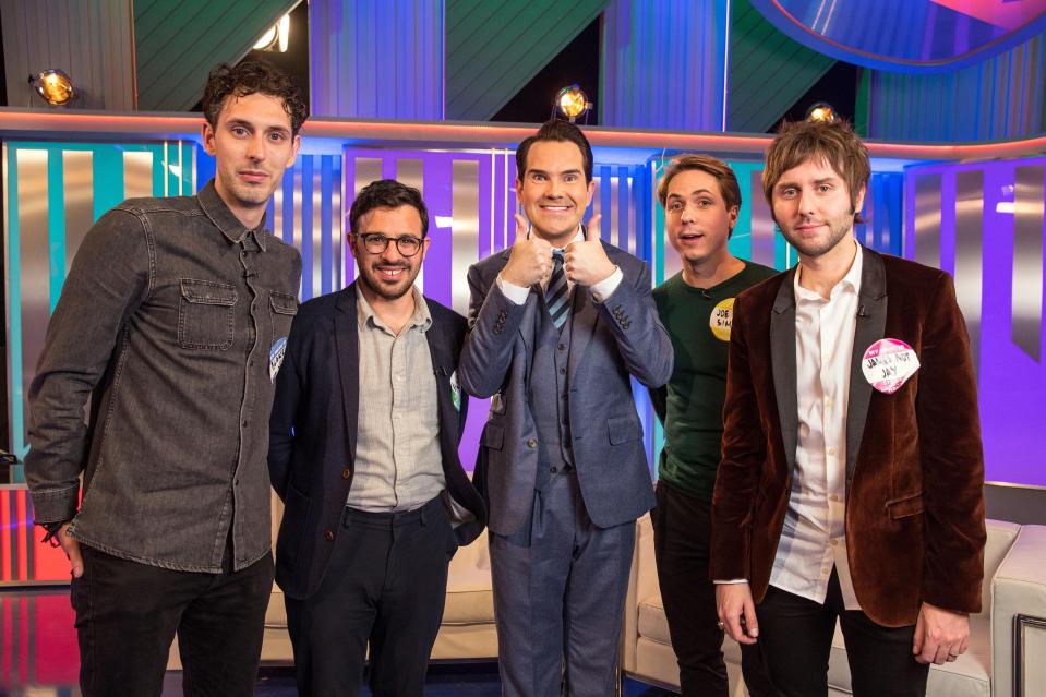  Jimmy Carr hosts Channel 4's Inbetweeners: Fwends Reunited special