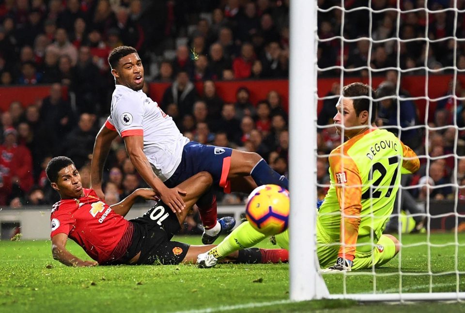  Marcus Rashford got in on the scoring against Bournemouth