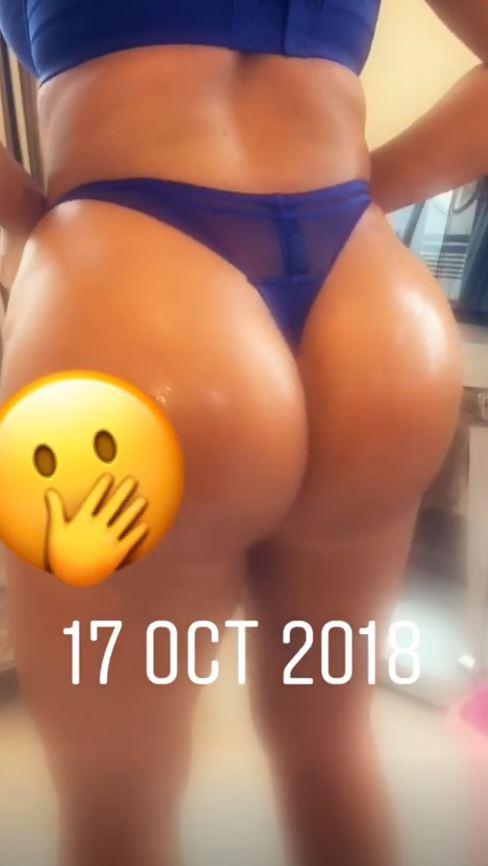  Lauren's peachy bum got showcased in October