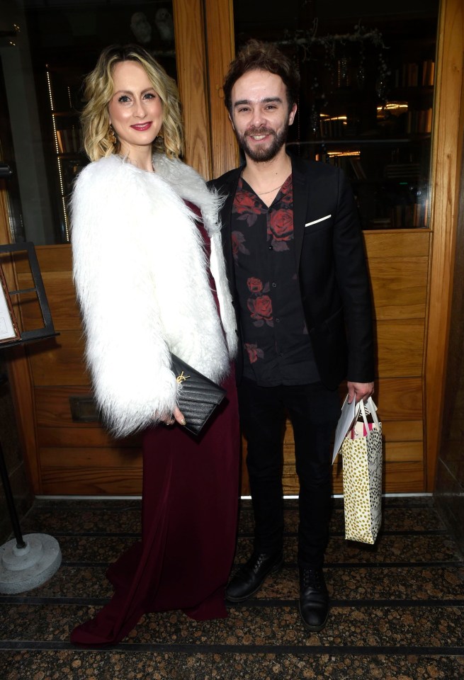 Jack P Shepherd who plays Tina’s brother in Corrie wore a rose-patterned shirt for the occasion