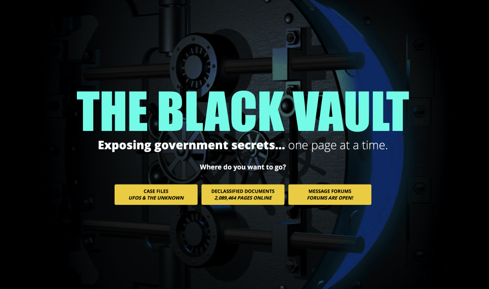  All of the documents have been posted on The Black Vault website