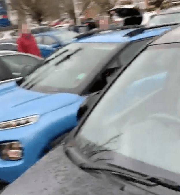  Other drivers attempted to block the Citreon in the car park