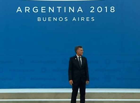  Macri was left looking confused at the G20 summit