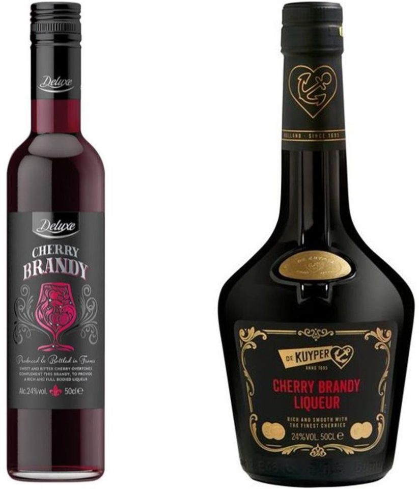  Lidl's Deluxe Cherry Brandy is £3.01 cheaper than a bottle of De Kuyper which costs £10 at Morrisons