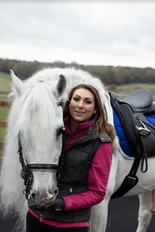  Luisa started horse riding when she was just four