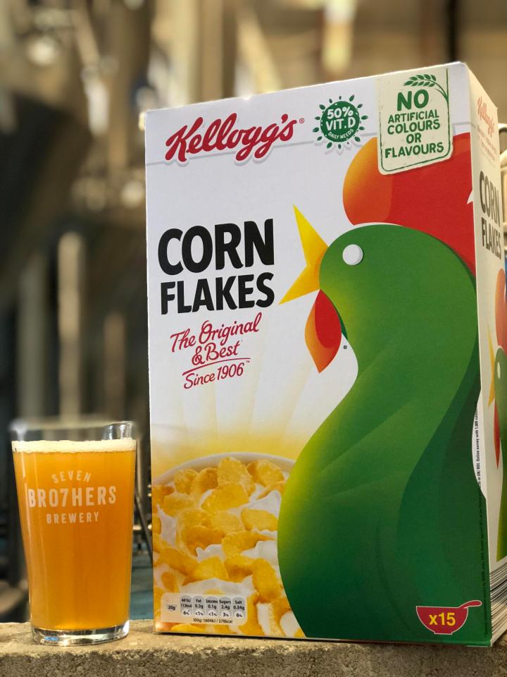  The Throw Away IPA has been made with leftover Corn Flakes