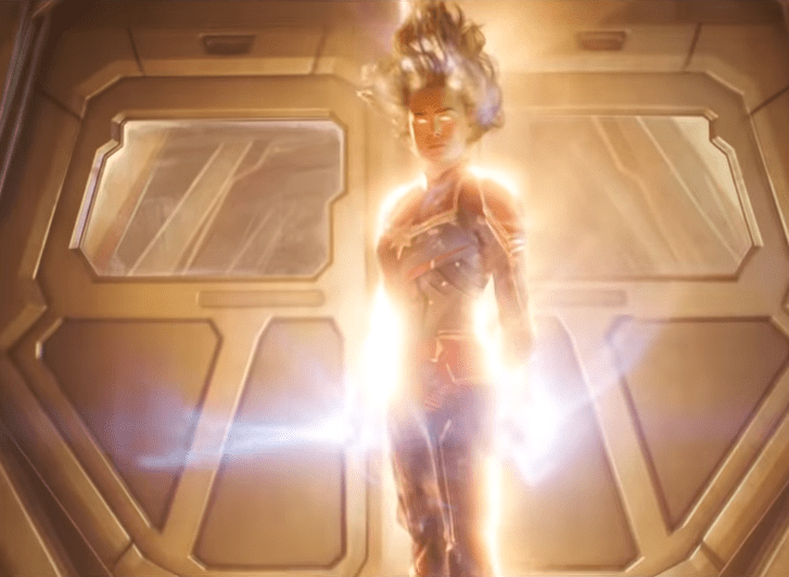  The trailer also provides an extended look at Captain Marvel's binary form