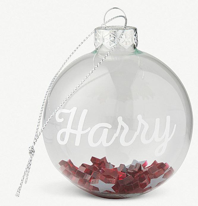  You can personalise this bauble if a name is eight characters or less