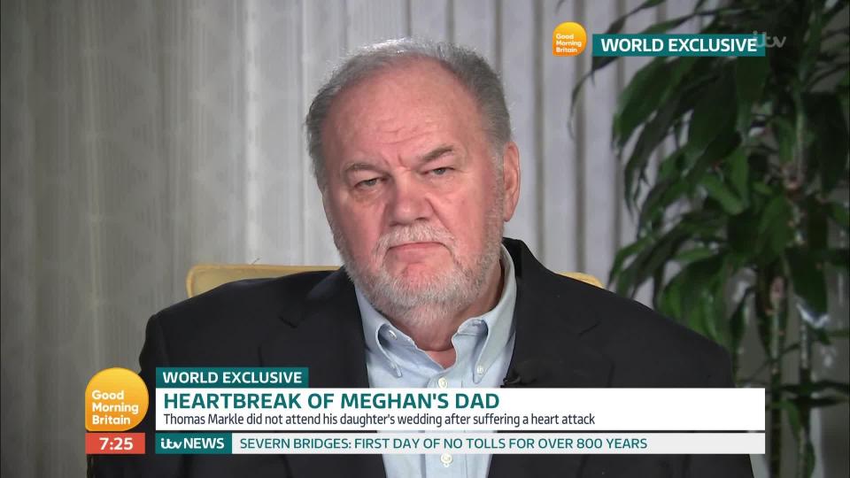  Thomas Markle said his daughter was 'always in charge'