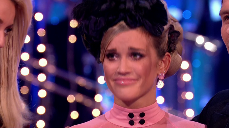 Ashley Roberts cried tonight as she found herself in the Strictly dance off for the second time