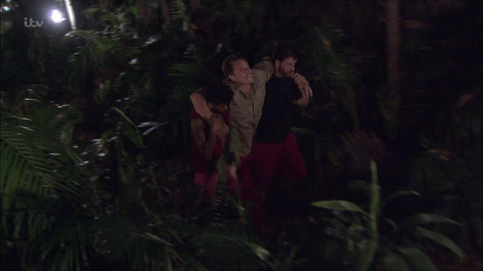  I'm A Celebrity fans fear John Barrowman will not return to camp after seeing the moment where he fell and sprained his ankle