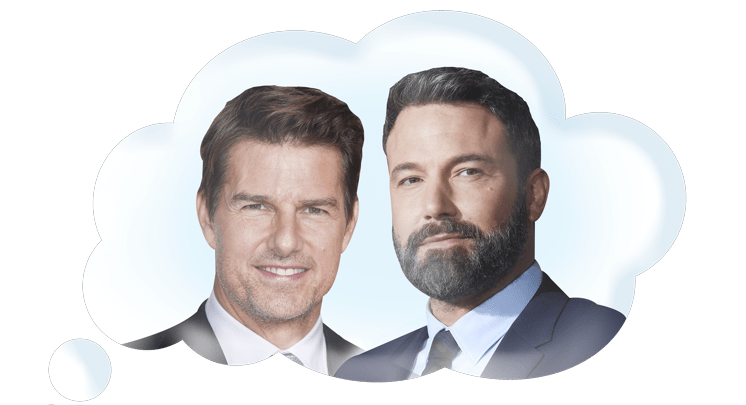  Dream boys Tom Cruise and Ben Affleck