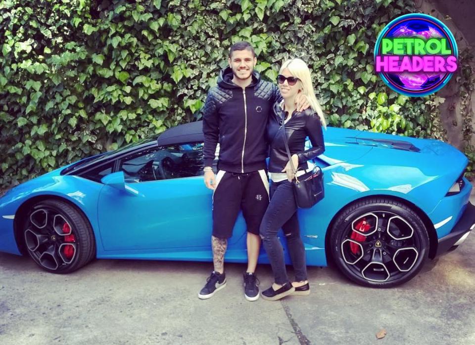  Mauro Icardi and wife Wanda have a car collection worth £700k