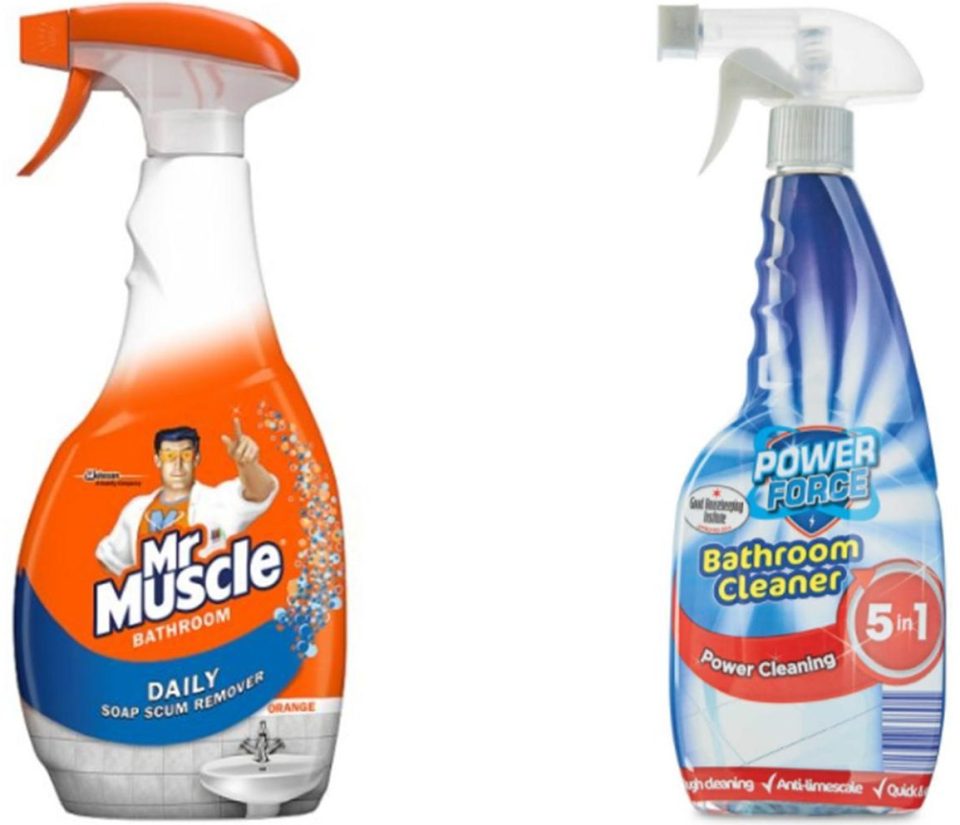  Mr Muscle's Bathroom Cleaner costs 75p more than Aldi's own-brand version, which is highly rated by the Good Housekeeping Institute