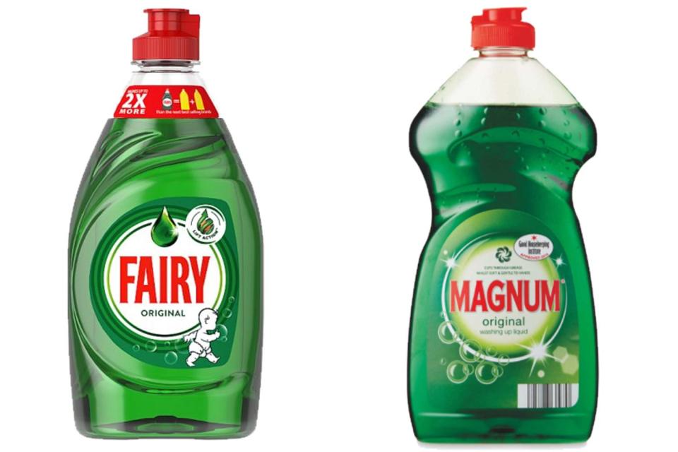  Swap Fairy Liquid for Aldi's Magnum Original washing up liquid, which is rated highly by the GHI