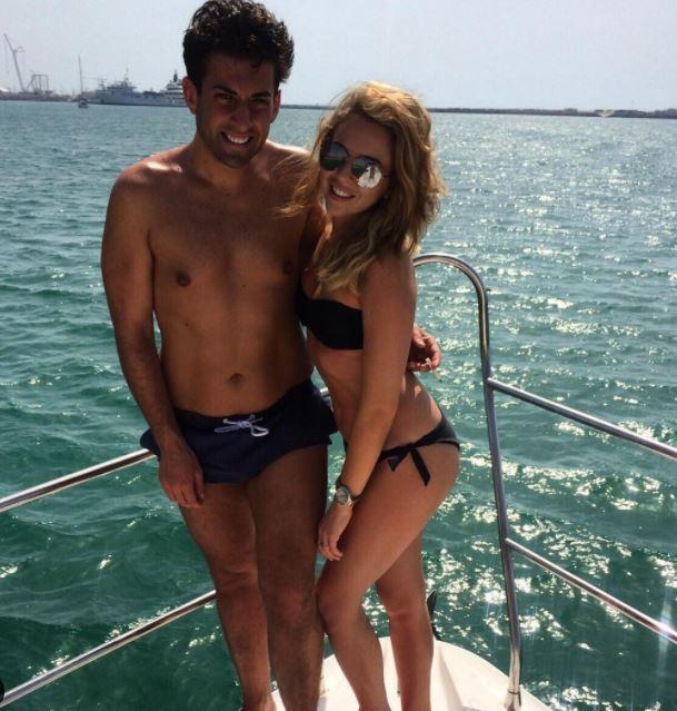  Arg with ex-girlfriend Lydia Bright in 2015