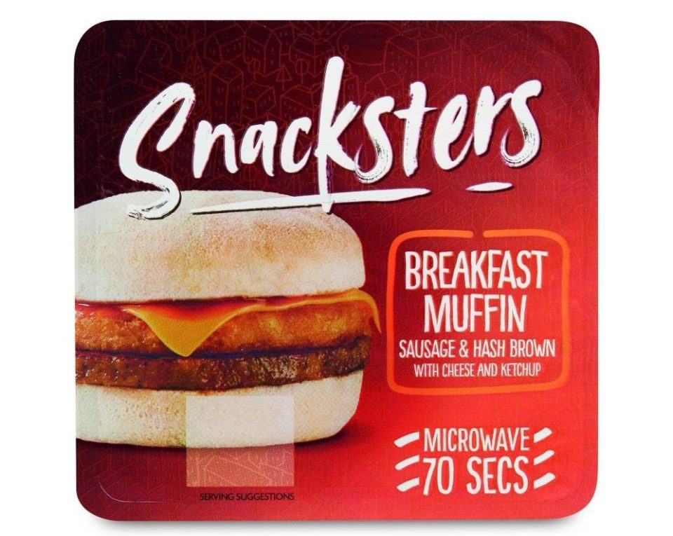  The breakfast muffin is available in Aldi stores only