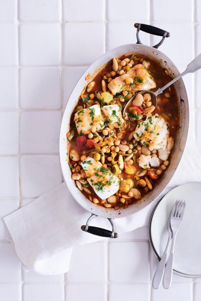  One-Pot Cod Cassoulet uses the healthier variation of butter beans to keep you fuller for longer