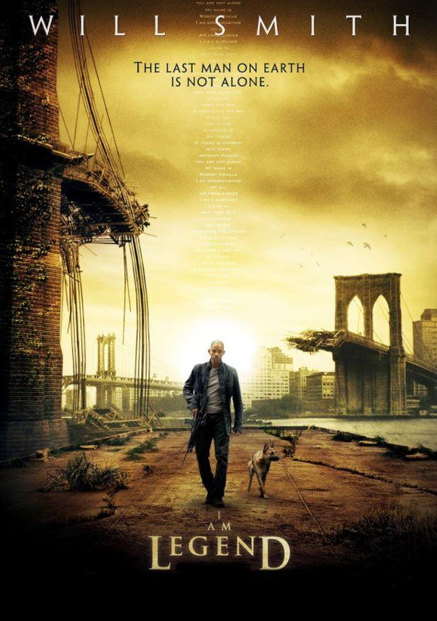  The artwork is a brilliant parody of Will Smith's movie poster from post-apocalyptic flick I Am Legend