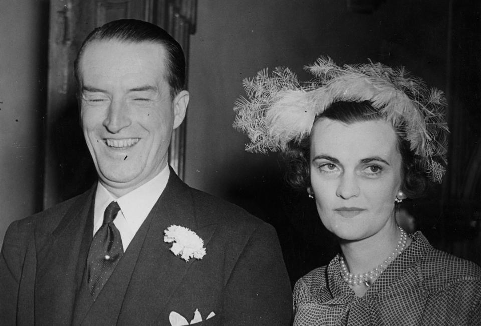  The Duke and Duchess of Argyll pictured on their wedding day in March 1951