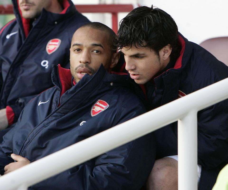  Cesc Fabregas will sign for his old Arsenal team-mate Thierry Henry at Monaco