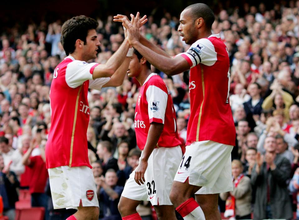  Fabregas appears set to rejoin former Arsenal team-mate Thierry Henry at Arsenal