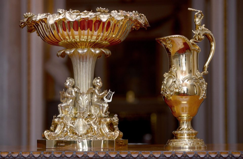  When it is not being used for Royal christenings, the lavish font lives in the Jewel House at the Tower of London