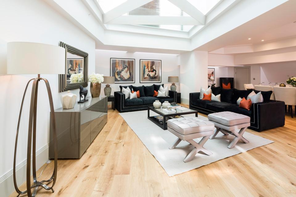  The interior of the £12.5m Mayfair townhouse, on London's Park Lane where the New Year's Eve 'sex party' was held