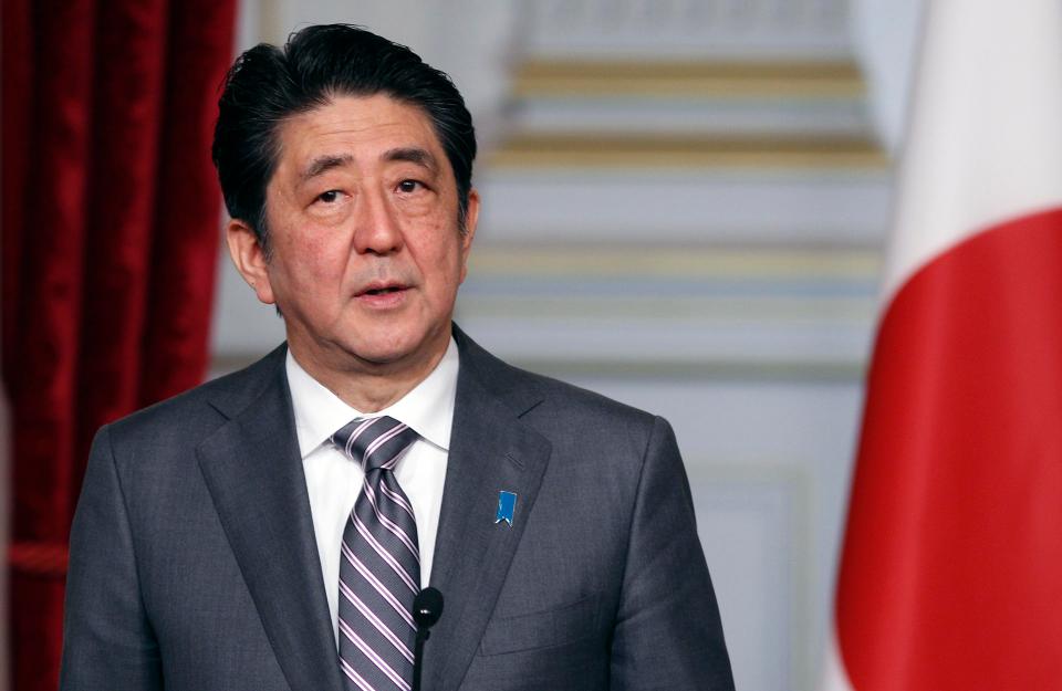  Japanese Prime Minister Shinzo Abe is expected to urge Ms May to avoid a no-deal Brexit