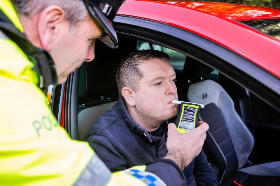 Roadside breath tests for suspected drink-drivers have dropped to their lowest figures on record