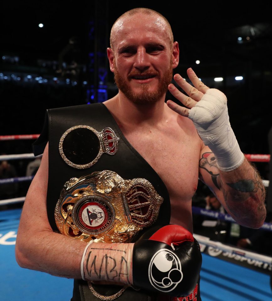  Groves won a world title in his fourth attempt