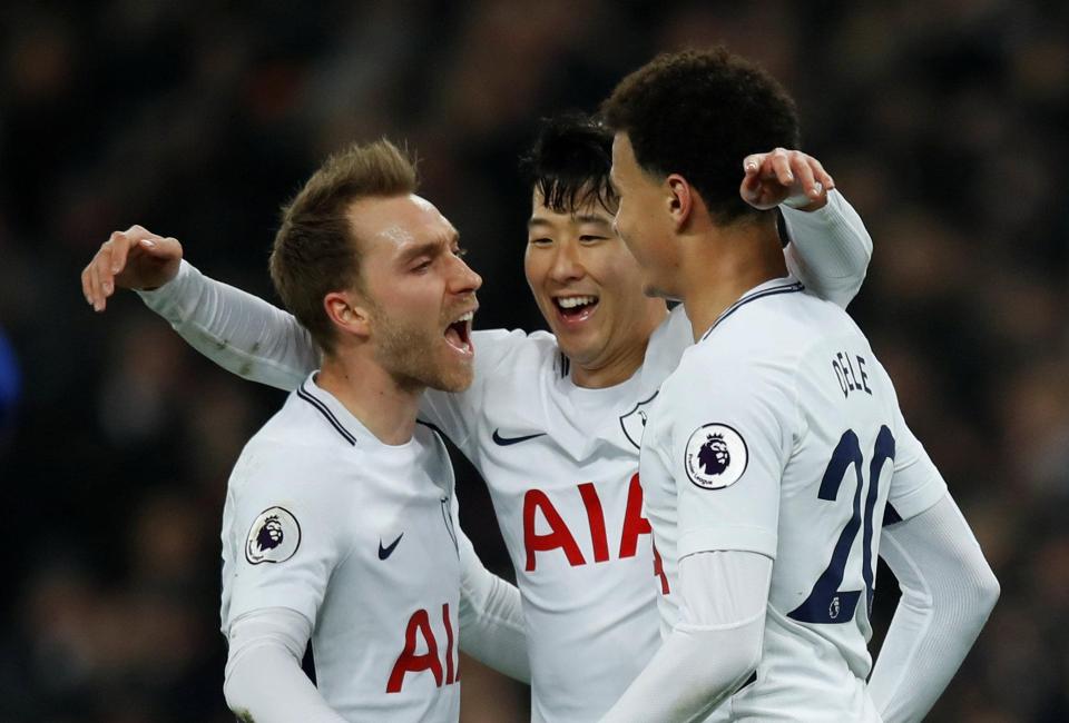  Eriksen, Son and Alli were the original plan B when Spurs were without Kane