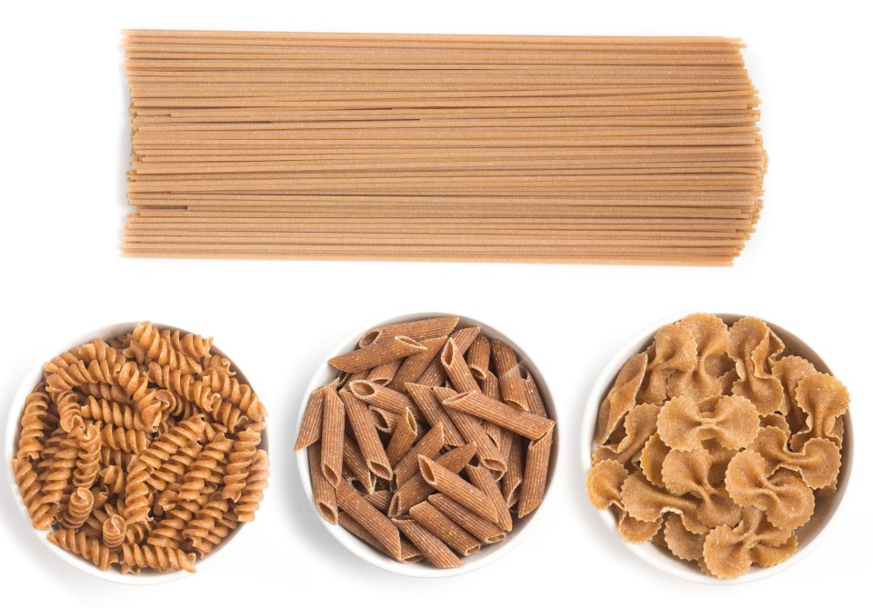 You can get fibre from vegetables, wholegrain pasta and bread