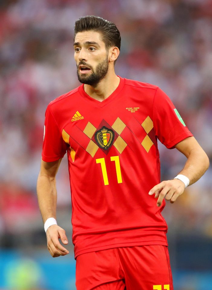  Yannick Carrasco has made 31 appearances for the Belgium since 2014