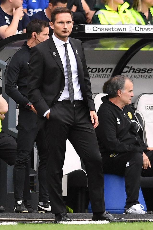  Bielsa's side put four past Frank Lampard's Derby in August