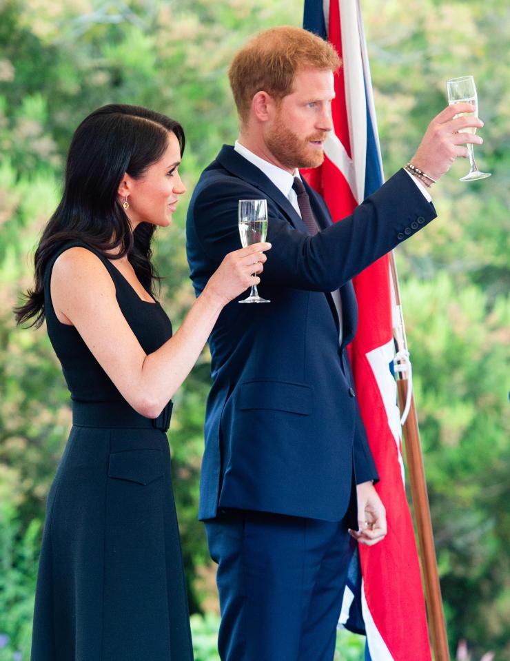  Neither Harry nor Meghan have drunk champagne for a few months