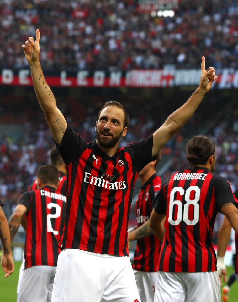  Chelsea are keen on a move for AC Milan striker Gonzalo Higuain