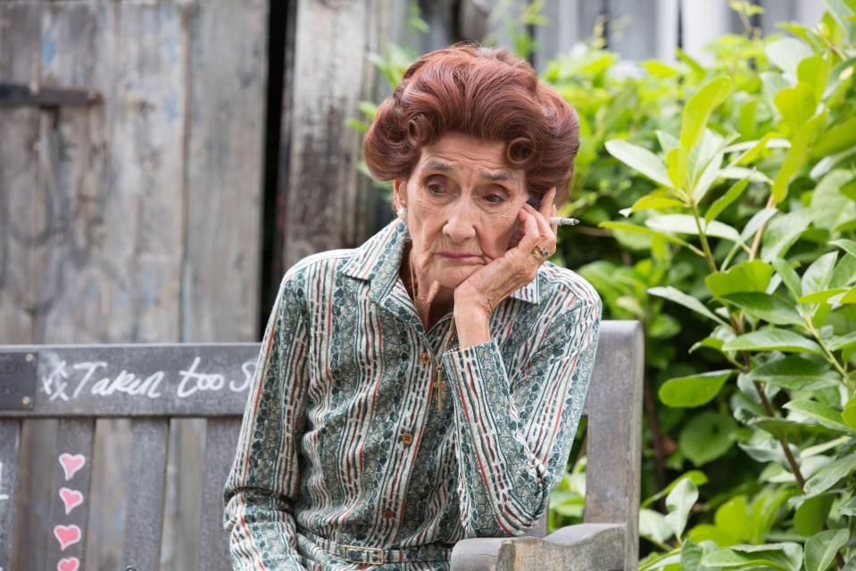  She has answered a fan who said she looked like EastEnders' Dot Cotton