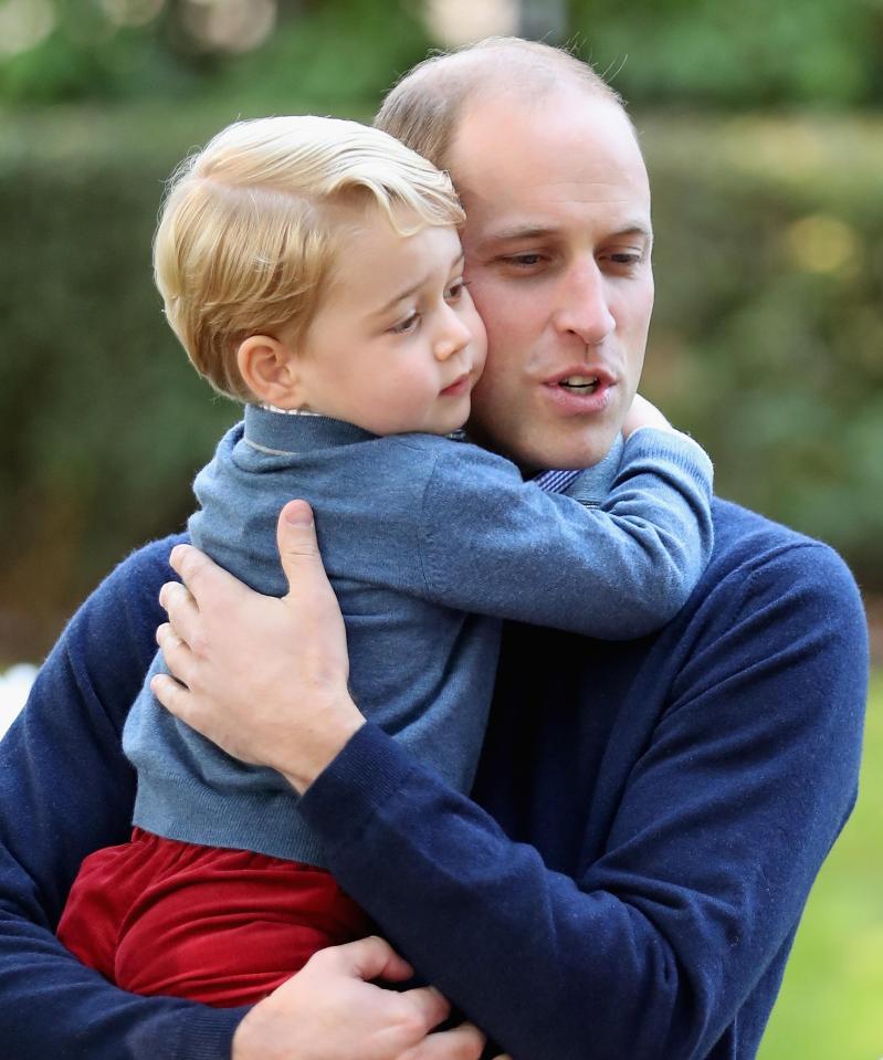  Prince George is said to be a huge fan of helicopters - so Prince William picked him up one