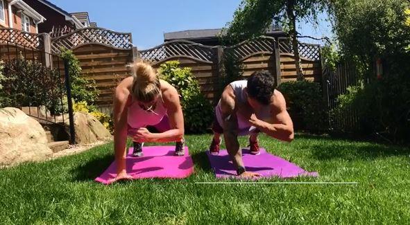  Gemma and Gorka love to work out together