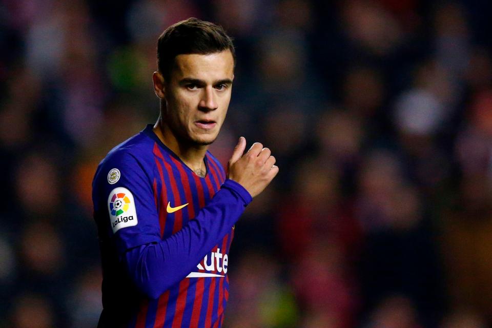  Philippe Coutinho has started Barcelona's last three games on the bench