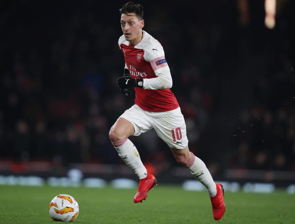  Mesut Ozil has made just 16 appearances in all competitions this season