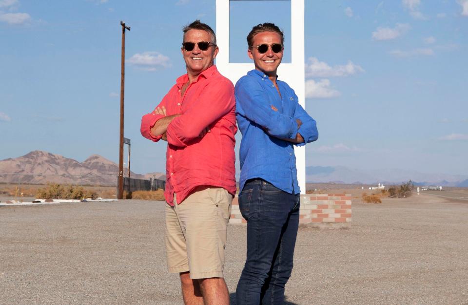  Bradley Walsh, left, with his son Barney, right