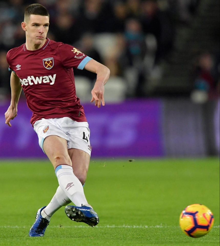  Declan Rice is being tracked by Manchester City manager Pep Guardiola