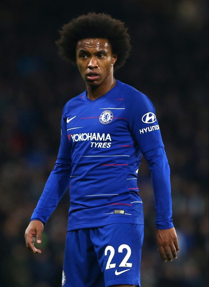  Willian put in a sub-par display in the defeat to Tottenham