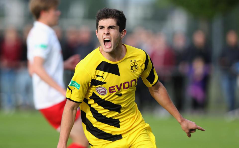  Pulisic joined the Dortmund youth set up when he was 16 and made his debut aged 17