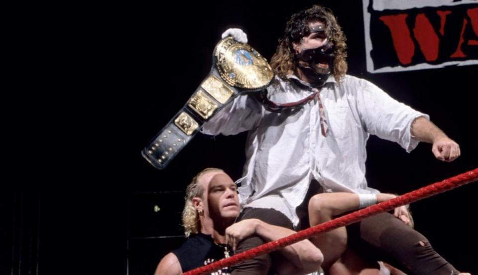  It's 20 years since Mick Foley's title win produced a landmark moment in the Monday Night Wars