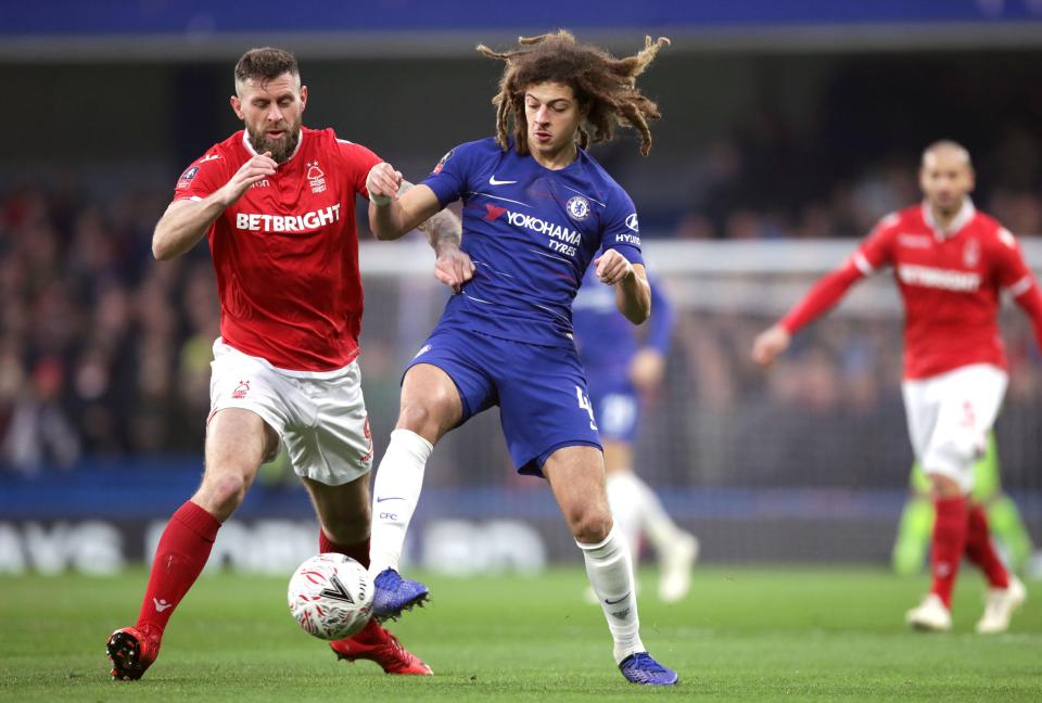  Ampadu made just his third senior appearance of the season against Nottingham Forest on Saturday